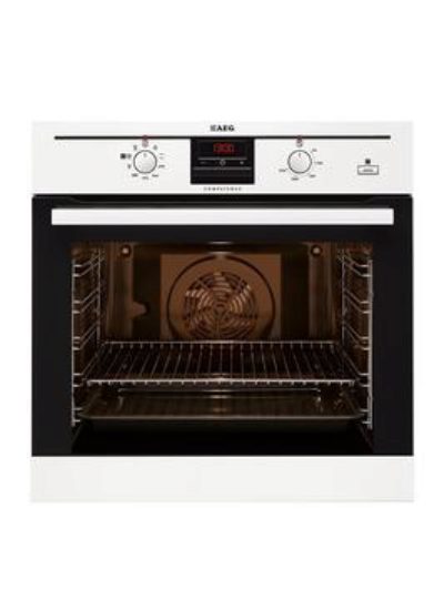 Aeg Be300362Kw Built-In Electric Oven With Steam Function - White
